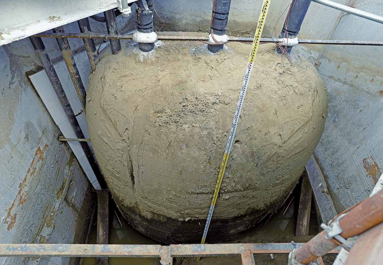 鉛直凍結管3本による凍土