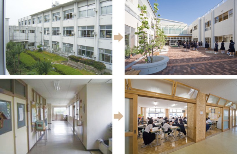 写真-2 愛知県 北名古屋市立西春中学校 写真-2 愛知県 北名古屋市立西春中学校