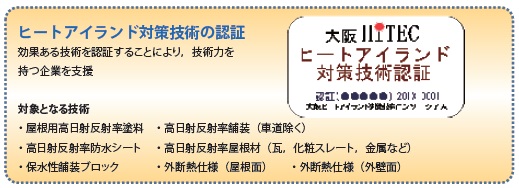 【図− 3 ヒートアイランド対策技術認証制度】