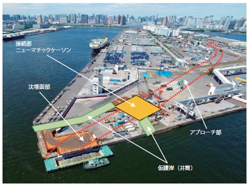 【写真−11 施工位置(ドローン撮影)】