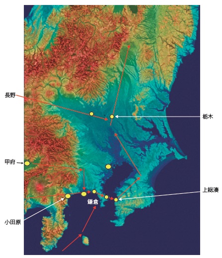 【図− 4 交通の要所鎌倉】