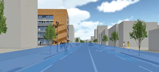 災害ハザード情報の3D表示イメージ