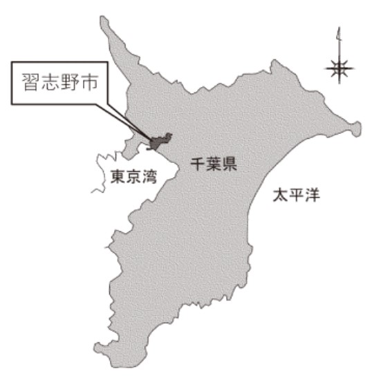 習志野市の位置