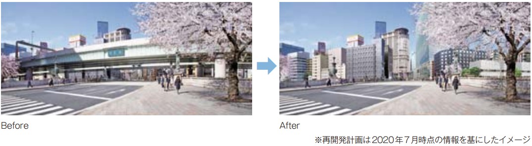 地下化前後の日本橋川周辺のイメージ