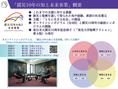 「震災10年の知と未来事業」の概要