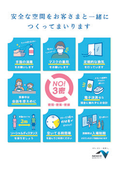 SA・PA掲示の統一ポスター