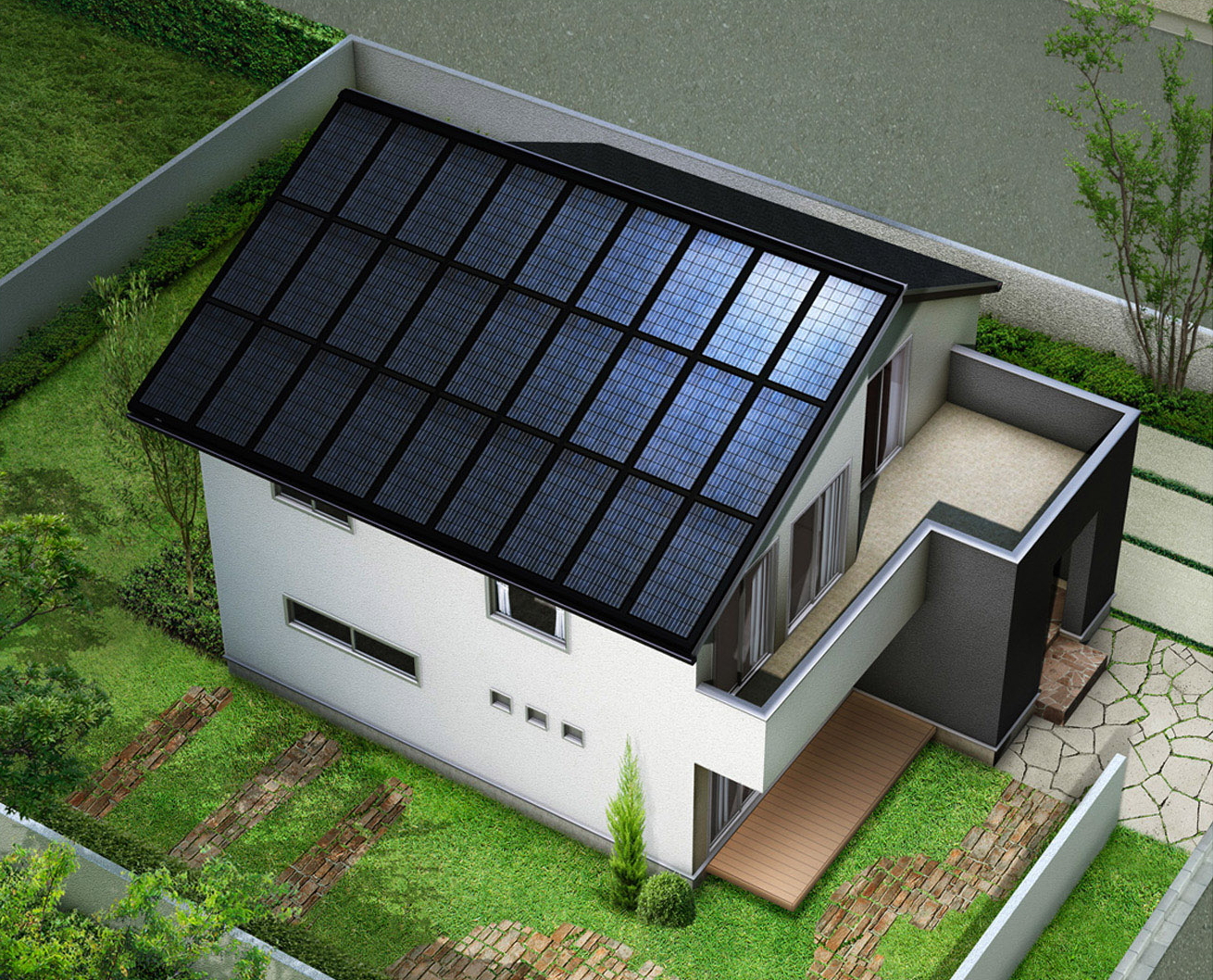 建材一体型の太陽光発電システム『ソーラールーフ』｜話題の新商品｜建設総合ポータルサイト けんせつPlaza