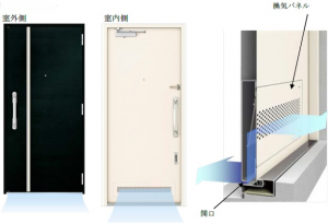 YKK APが集合住宅用『換気機能付き玄関ドア』を発売 YKK APが集合住宅用『換気機能付き玄関ドア』を発売