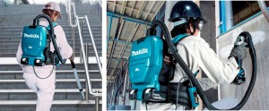 長時間の清掃作業に最適な充電式背負いクリーナ 長時間の清掃作業に最適な充電式背負いクリーナ