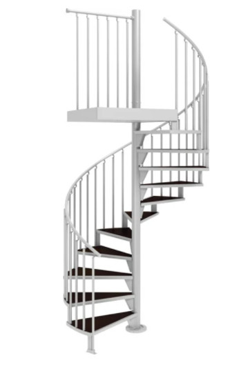 アルミの持つ洗練された素材感を最大限に生かした 「KB らせん階段」を新発売