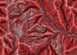 赤色立体地図の詳細