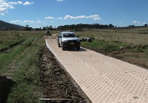 仮設道路の使用例