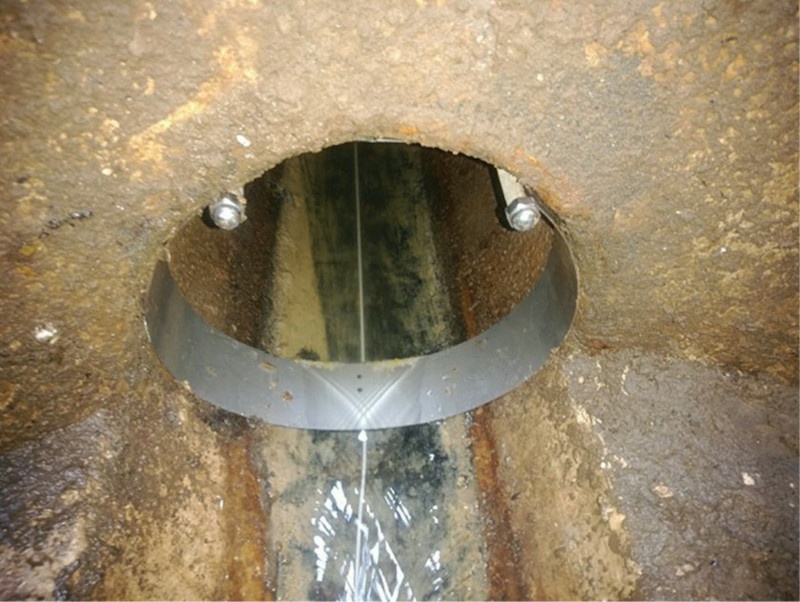 管内の下水温度を光ファイバーで連続測定