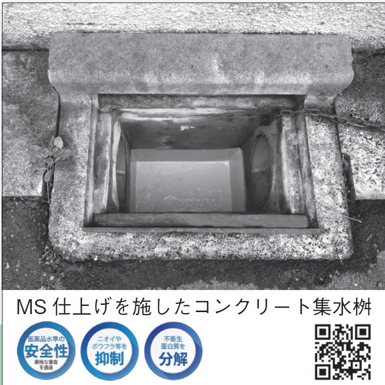 やぶ蚊対策 コンクリート「MS仕上げ」