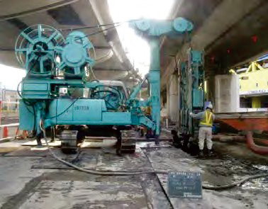 空頭制限・狭隘部での施工事例