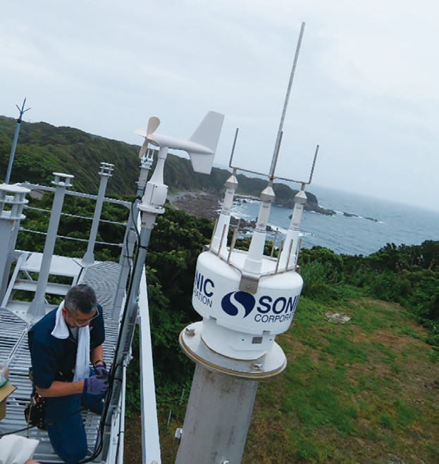 気象観測システム　2次元超音波風向風速計（SA-11、SA-21）
