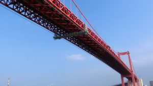 ラック足場（若戸大橋　福岡県北九州市）