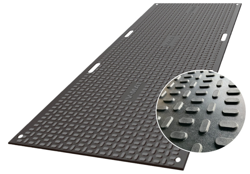 現場を選ばないプラスチック敷板　V-MAT®