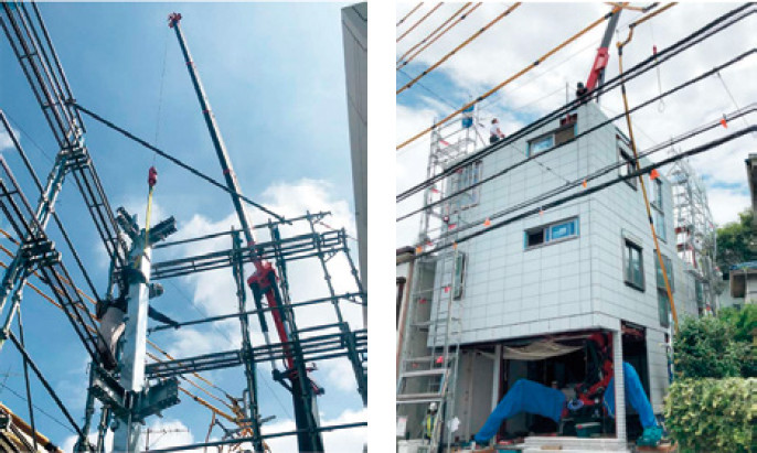 4階建て住宅や低層階ビルへの施工