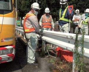 道路での施工例