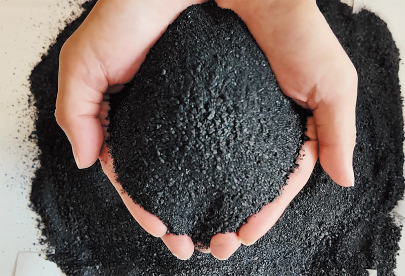 超低炭素アスファルト混合物　バイオ炭アスコン