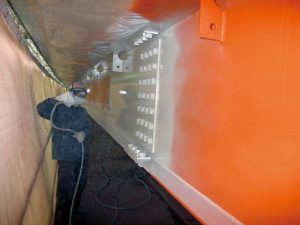 連結部における施工の様子