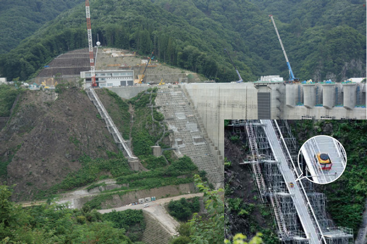 建設・土木・足場荷揚用高速ウインチ・仮設荷揚げ機 スーパータワーRN法面リフト(UP106RN)/スーパータワーRK階段リフト(UP106RK)