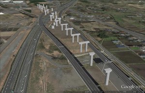 図-7　「Google Earth」に配置した3Dモデル