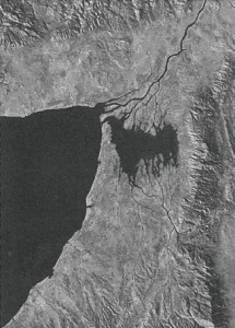 図-3　現在の大阪・河内平野地形復元図（弥生時代中期頃）