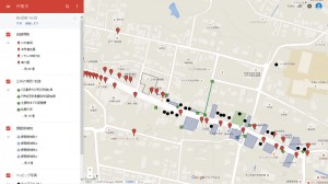 Google Mapで公開中の商店街のマップ