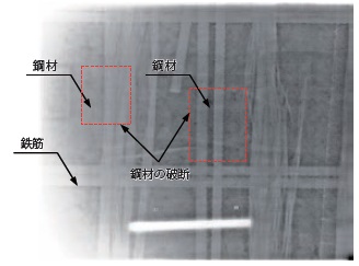 【写真- 6 高出力X 線源(950kev)を用いた撮影画像】