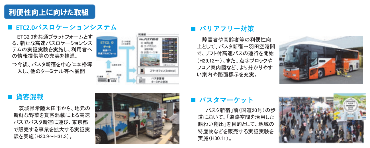 バスタ新宿における利便性向上の取組