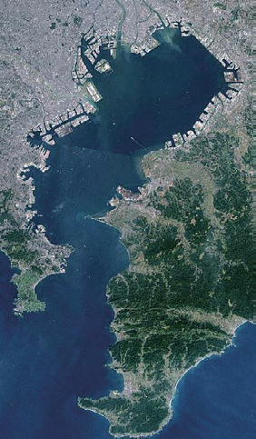 東京湾ランドサット