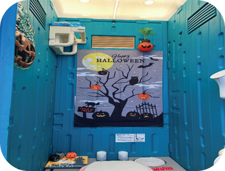 写真-7 ハロウィン仕様の飾りつけの例