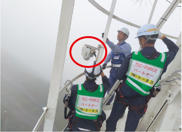 写真- 4 TEC-FORCEパートナーと協働したカメラ設置