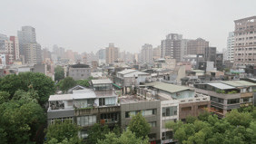 【図–7 築年数の古い構造物が集まる台北市中心部】
