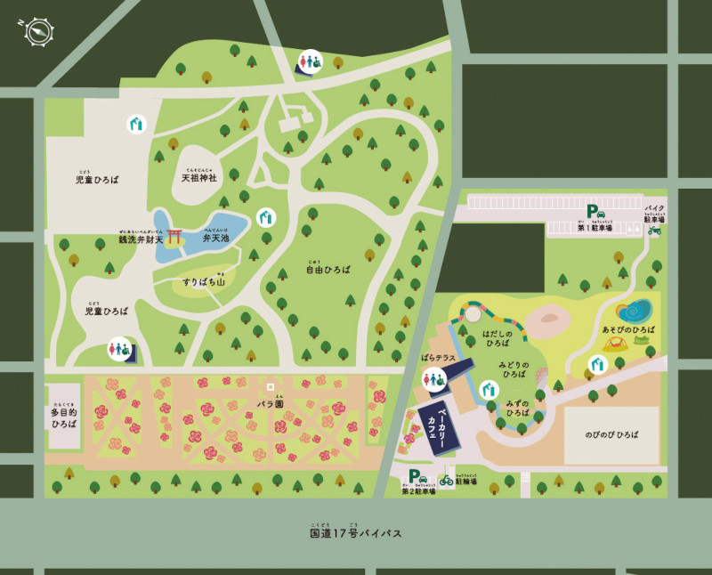 図-2 与野公園マップ