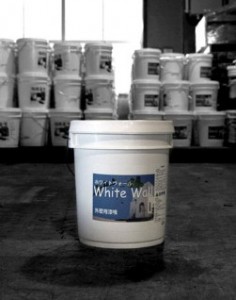 漆喰の弱点を克服した一般住宅向け外壁専用漆喰『White wall』