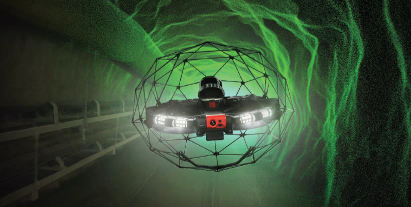 球体ドローン最新機種 「ELIOS 3」をJapan Drone2022で発表