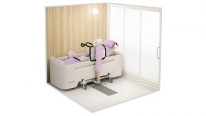 パナソニック ハウジングソリューションズ、高齢者施設向けユニットバス「アクアハート F-eX W」を発売