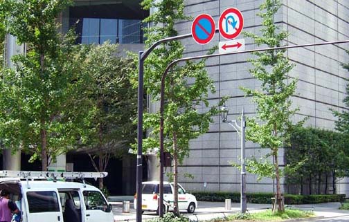 塗装柱(直管タイプ) オーバーハング