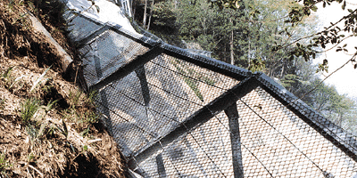 雪崩落石兼用柵