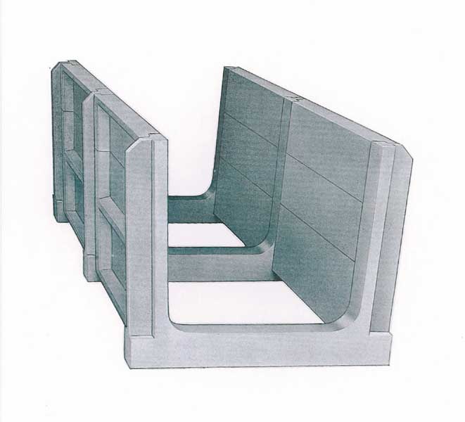 プレハブ水路 ソケットパネルの詳細