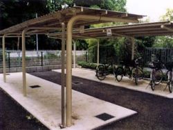 自転車置場上屋 YK-1型2段式用の詳細