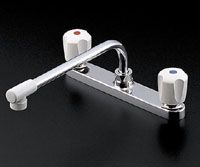 壁付2ハンドル混合水栓の詳細