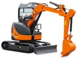 超小旋回式バックホウ(鉄・ゴムクローラ式) ZX15URの詳細