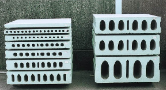 空胴プレストレストコンクリートパネル(穴あきPC板)