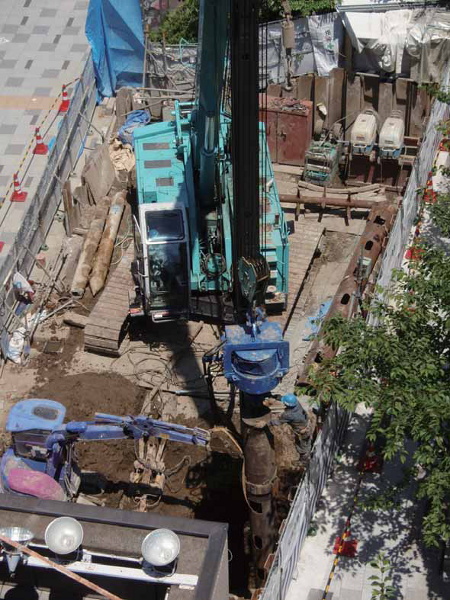 無振動完全撤去既存杭引抜き工法(ヒロワーク工法)