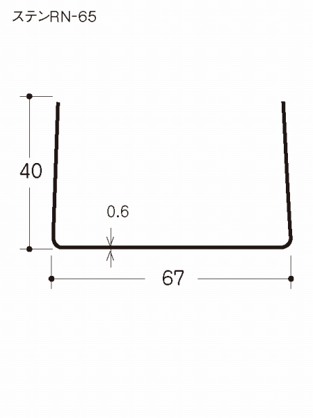 ステンレス製壁下地 ステンRN-65