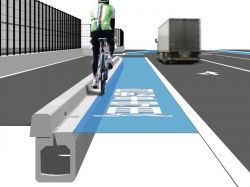 サイクルレーン側溝